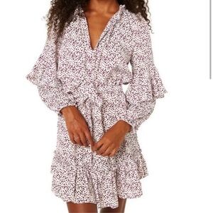 Misa Los Angeles Long Sleeve Ruffle Mini Nehda Dress